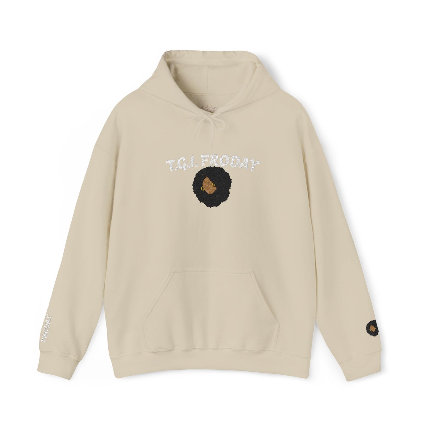 FRODAY AFRO Hooded Sweatshirt Embroidered