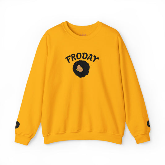 Froday Afro Embroidered Crewneck Sweatshirt
