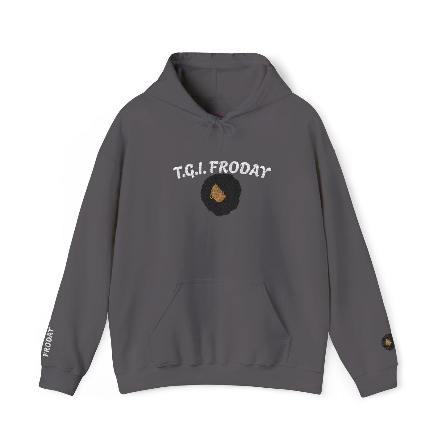 FRODAY AFRO Hooded Sweatshirt Embroidered