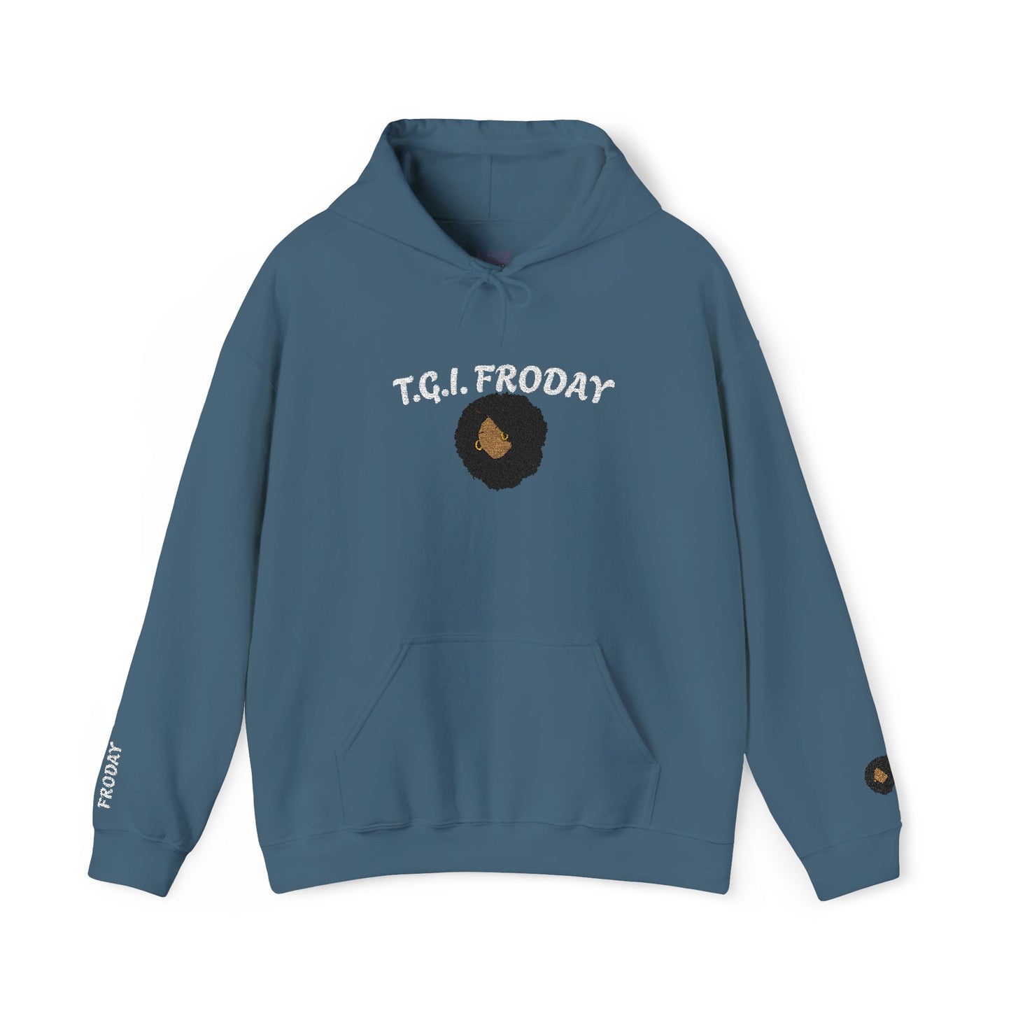 FRODAY AFRO Hooded Sweatshirt Embroidered