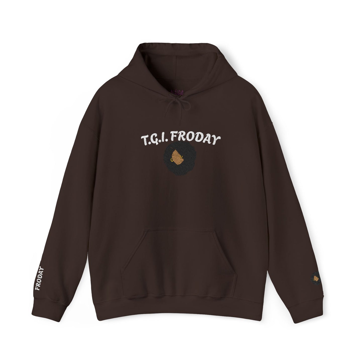 FRODAY AFRO Hooded Sweatshirt Embroidered