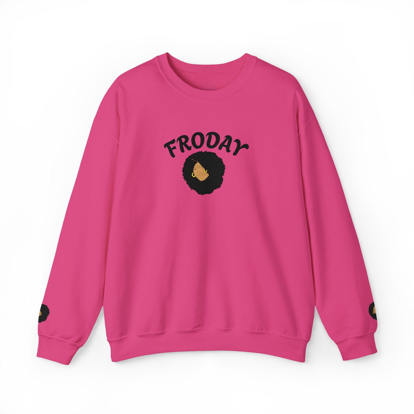 Froday Afro Embroidered Crewneck Sweatshirt