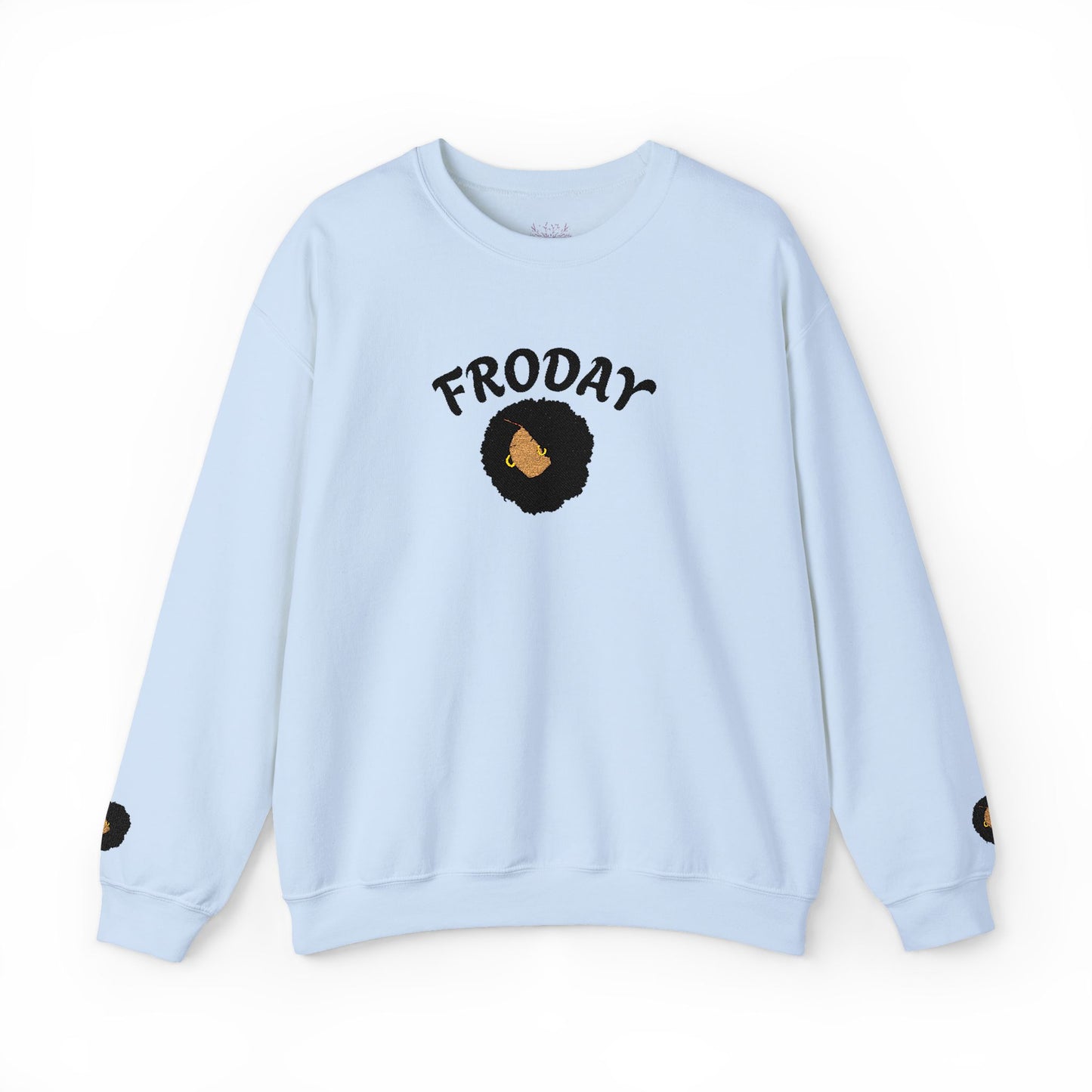 Froday Afro Embroidered Crewneck Sweatshirt