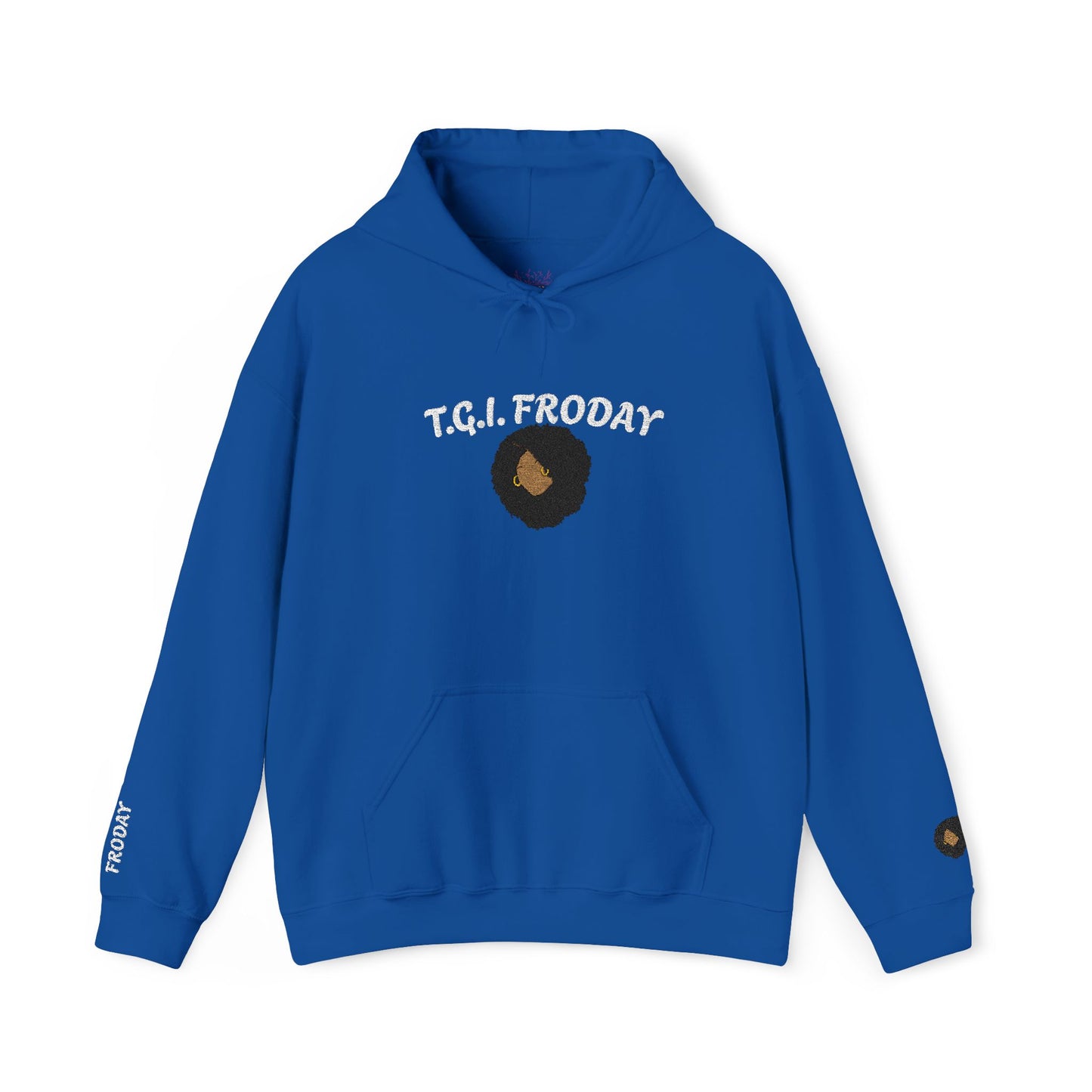 FRODAY AFRO Hooded Sweatshirt Embroidered