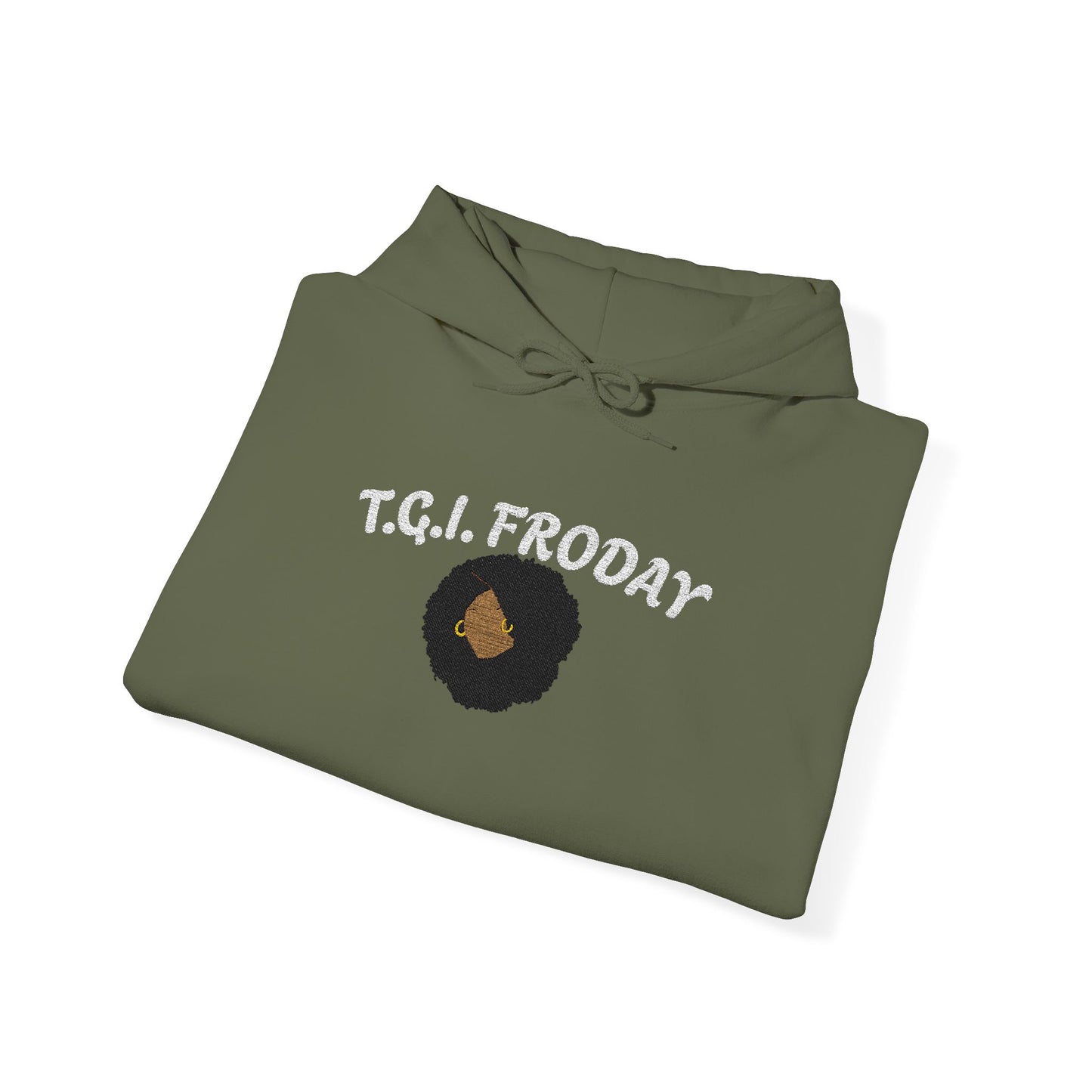 FRODAY AFRO Hooded Sweatshirt Embroidered