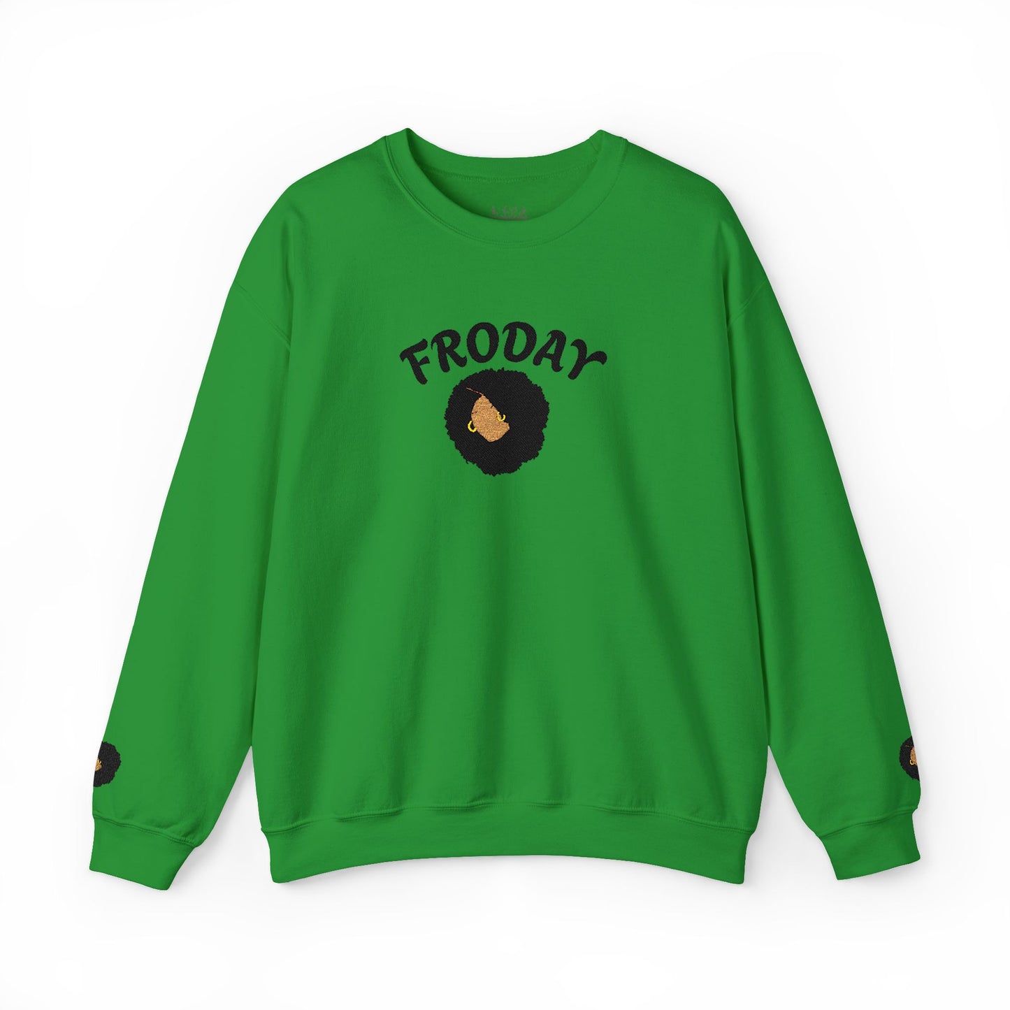 Froday Afro Embroidered Crewneck Sweatshirt