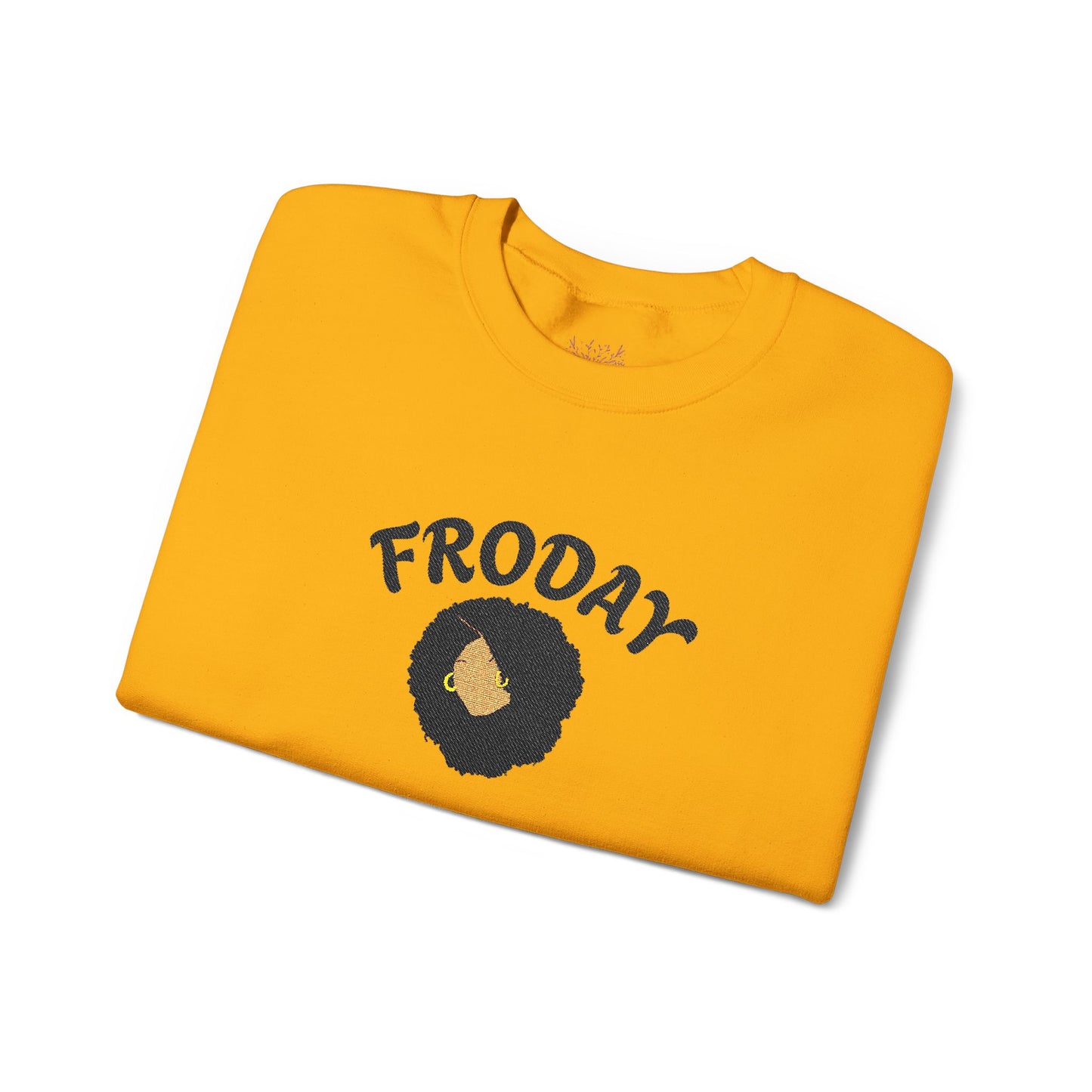 Froday Afro Embroidered Crewneck Sweatshirt