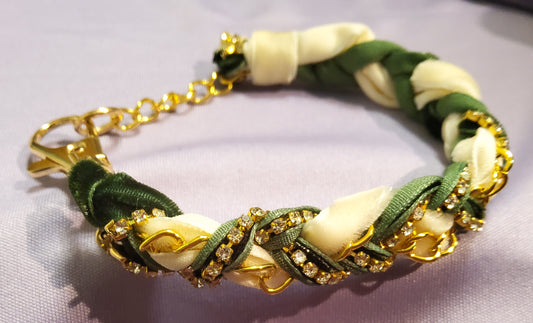 Frosted Pines Braided Bracelet