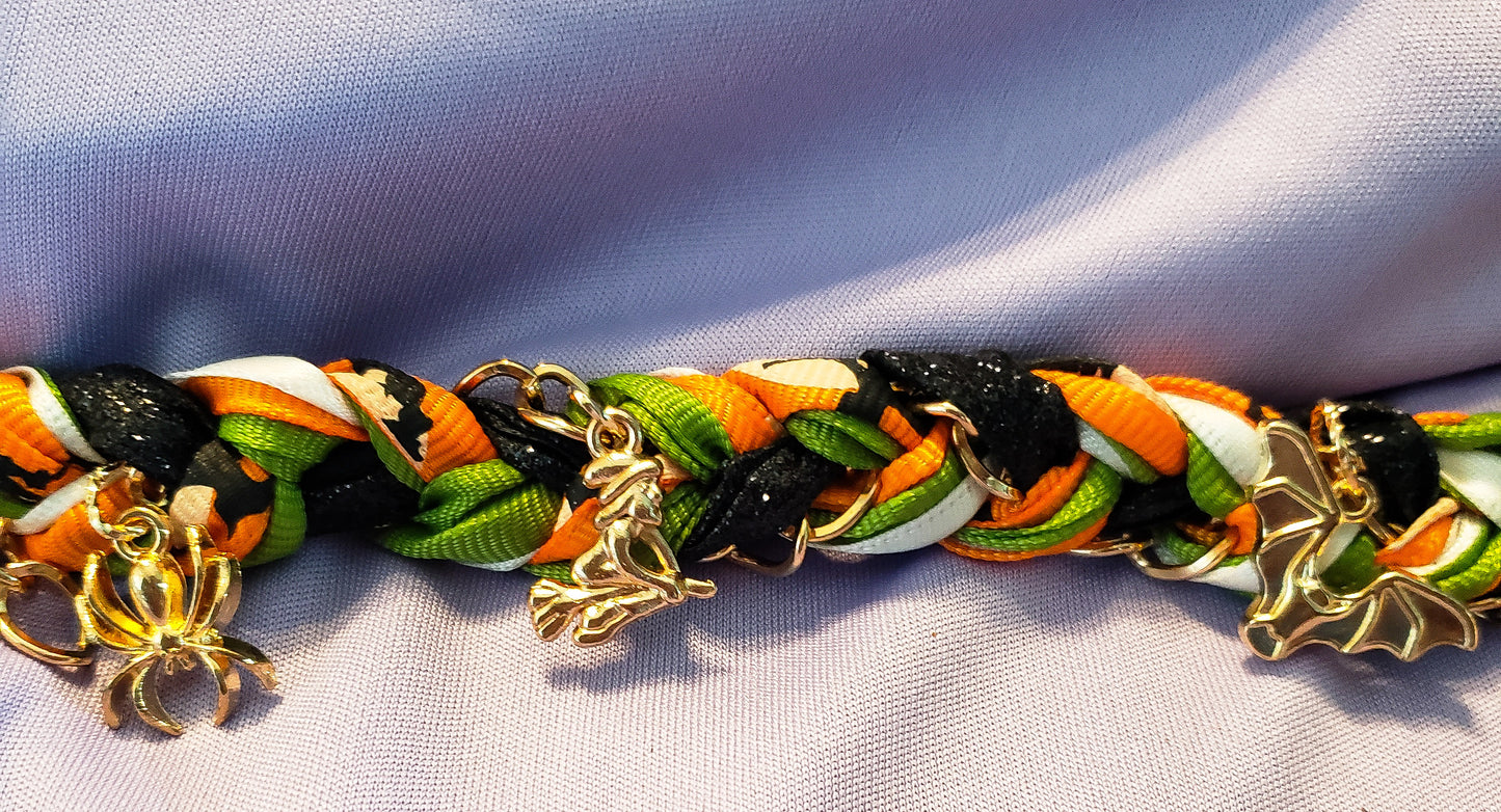 Witch Please, Halloween charm bracelet