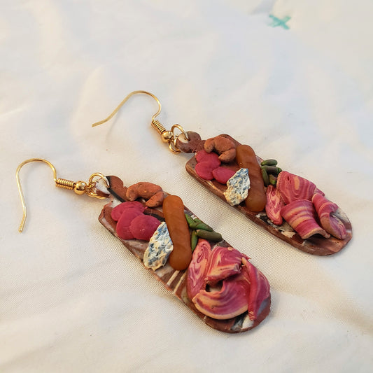Charcuterie and Charm Earrings