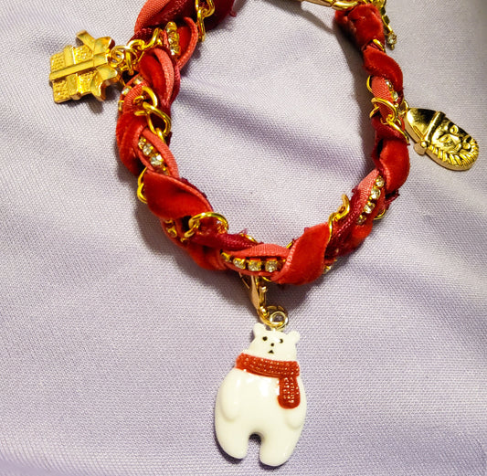 Winter Hug Holiday Charm Bracelet