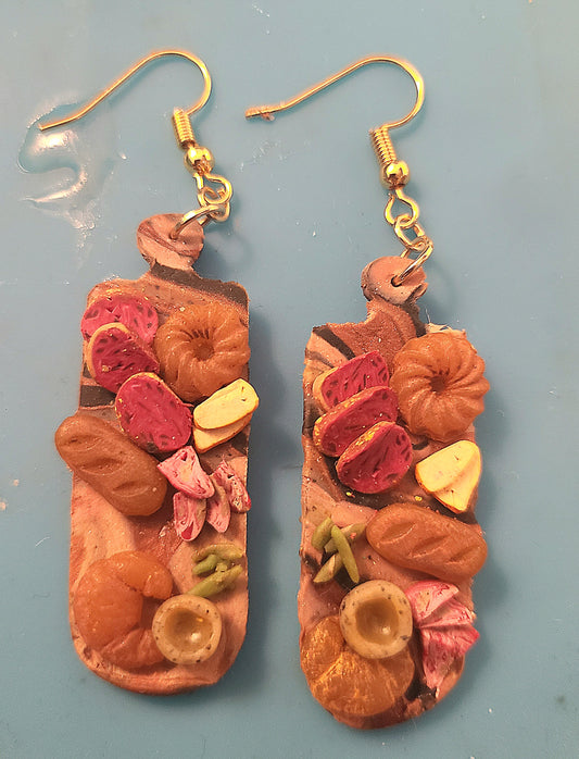 Graze Plate charcuterie Earrings