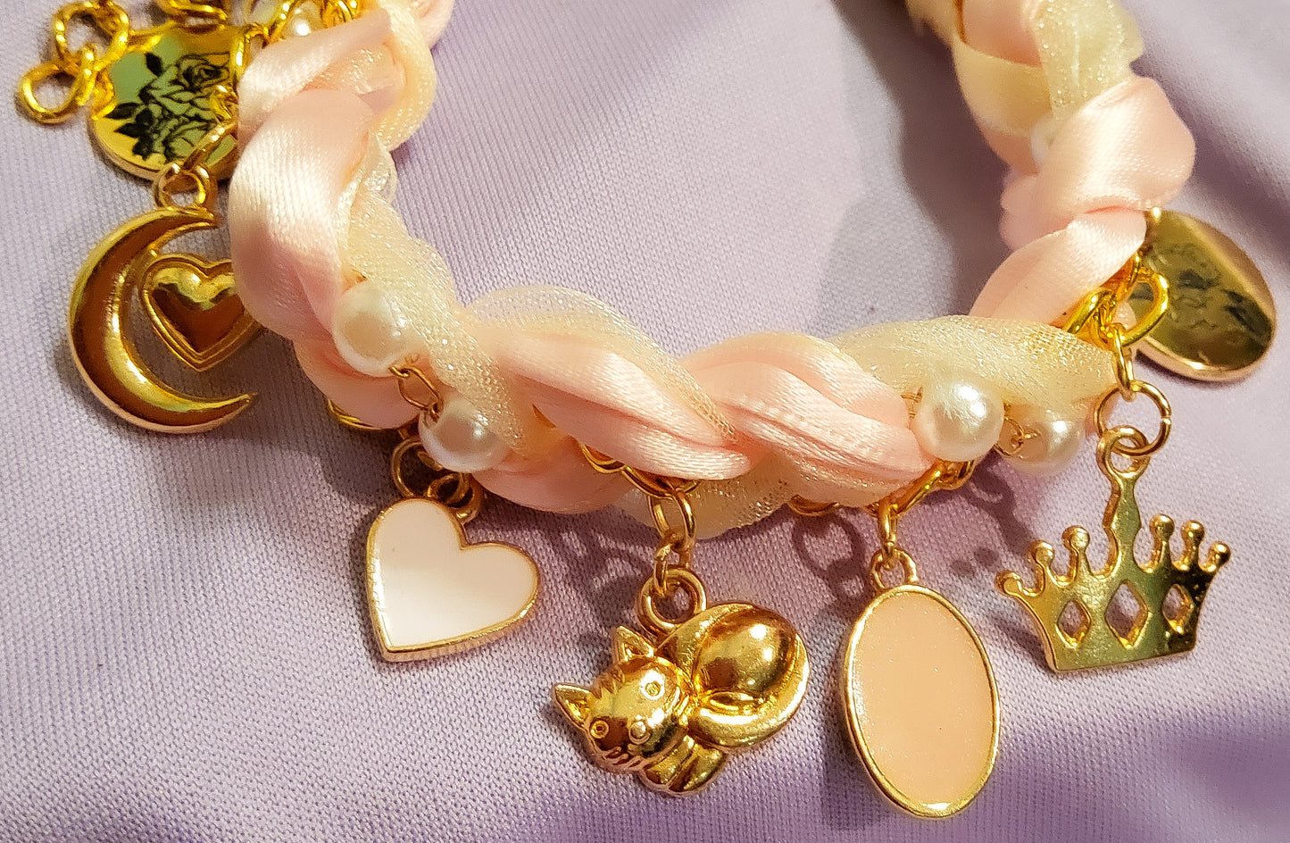 Pink, Princess and Pur Charm Braid