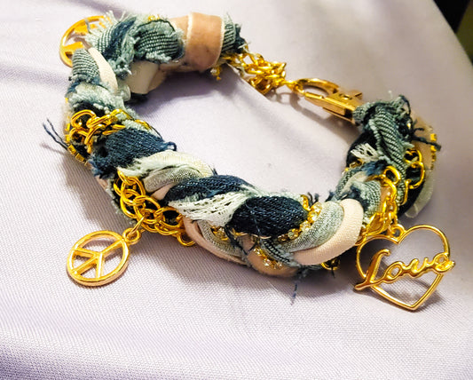 Darling Denim Daily Charm Bracelet